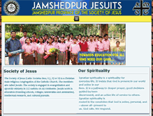Tablet Screenshot of jamshedpurjesuits.org